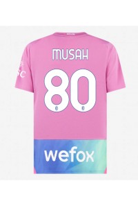 Fotbalové Dres AC Milan Yunus Musah #80 Třetí Oblečení 2023-24 Krátký Rukáv